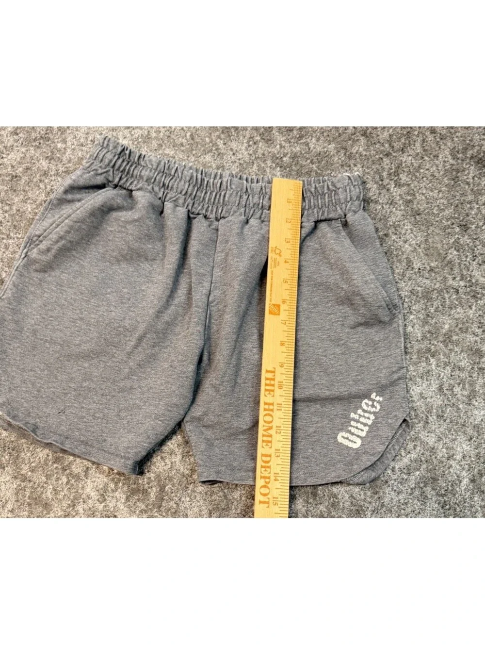 Ouber Workout Better Men’s Gray Athletic Sweat Shorts Drawstring Size Small